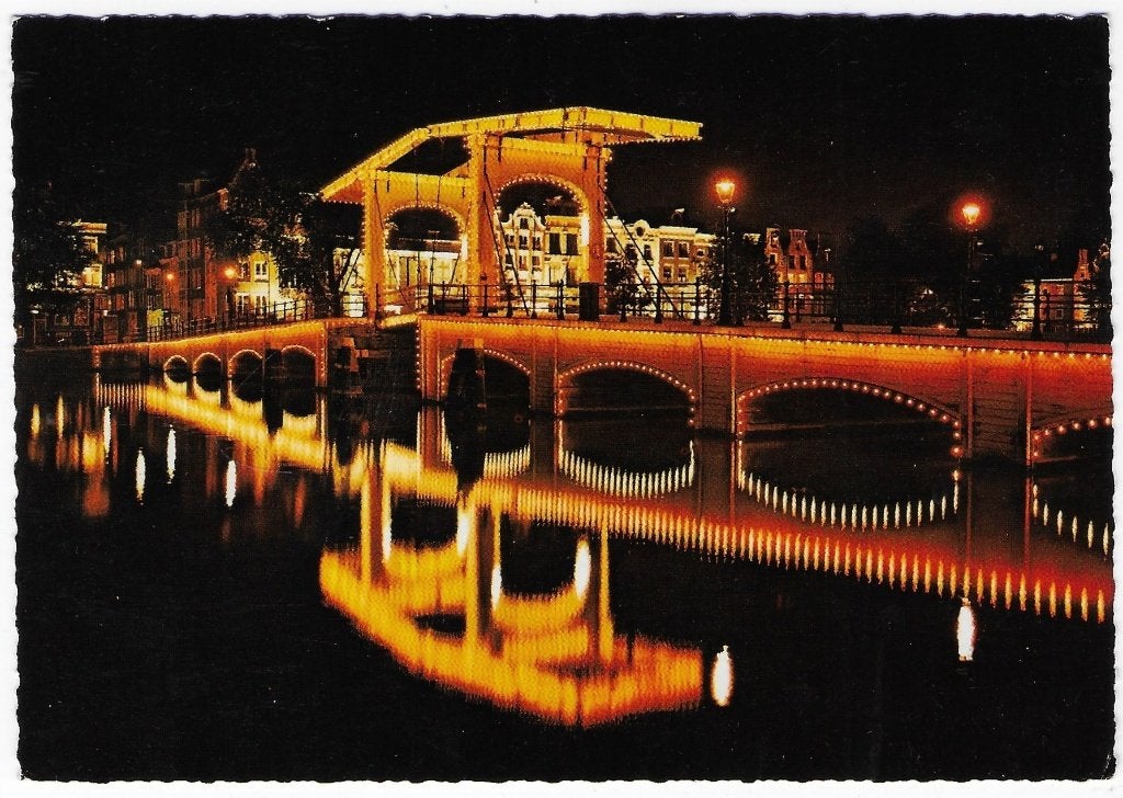 Amsterdam Magere Brug Ongelopen Ansichtkaart ( B5562 ), Ophalen of Verzenden, 1980 tot heden, Ongelopen, Noord-Holland
