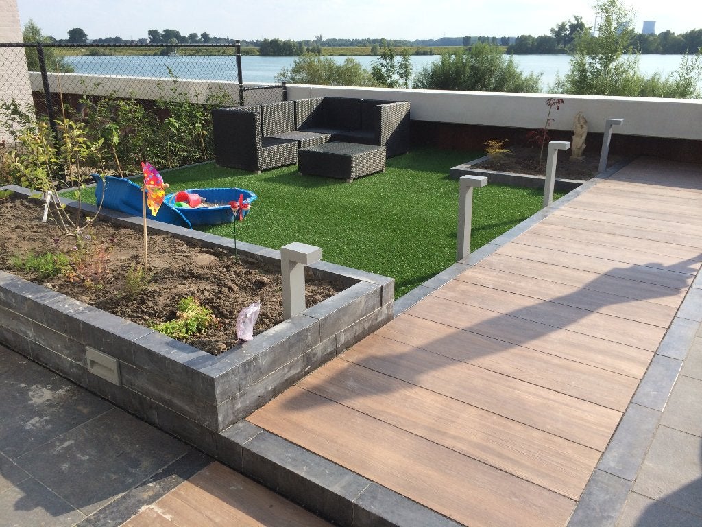 hardsteen stapelblokken 12x12x50 bovenzijde afgewerkt, Tuin en Terras, Bielzen en Borders, Biels, Nieuw, Ophalen of Verzenden