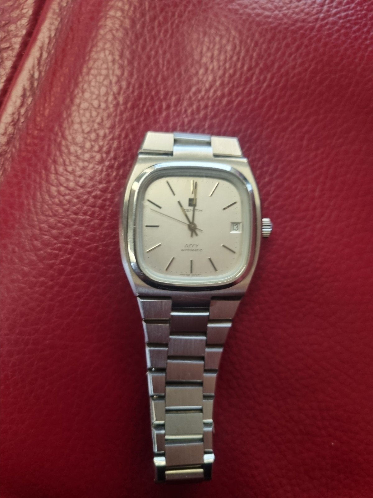 Vintage Zenith Defy Surf Automatic Kaliber 2572, Overige merken, Staal, Met bandje, Polshorloge