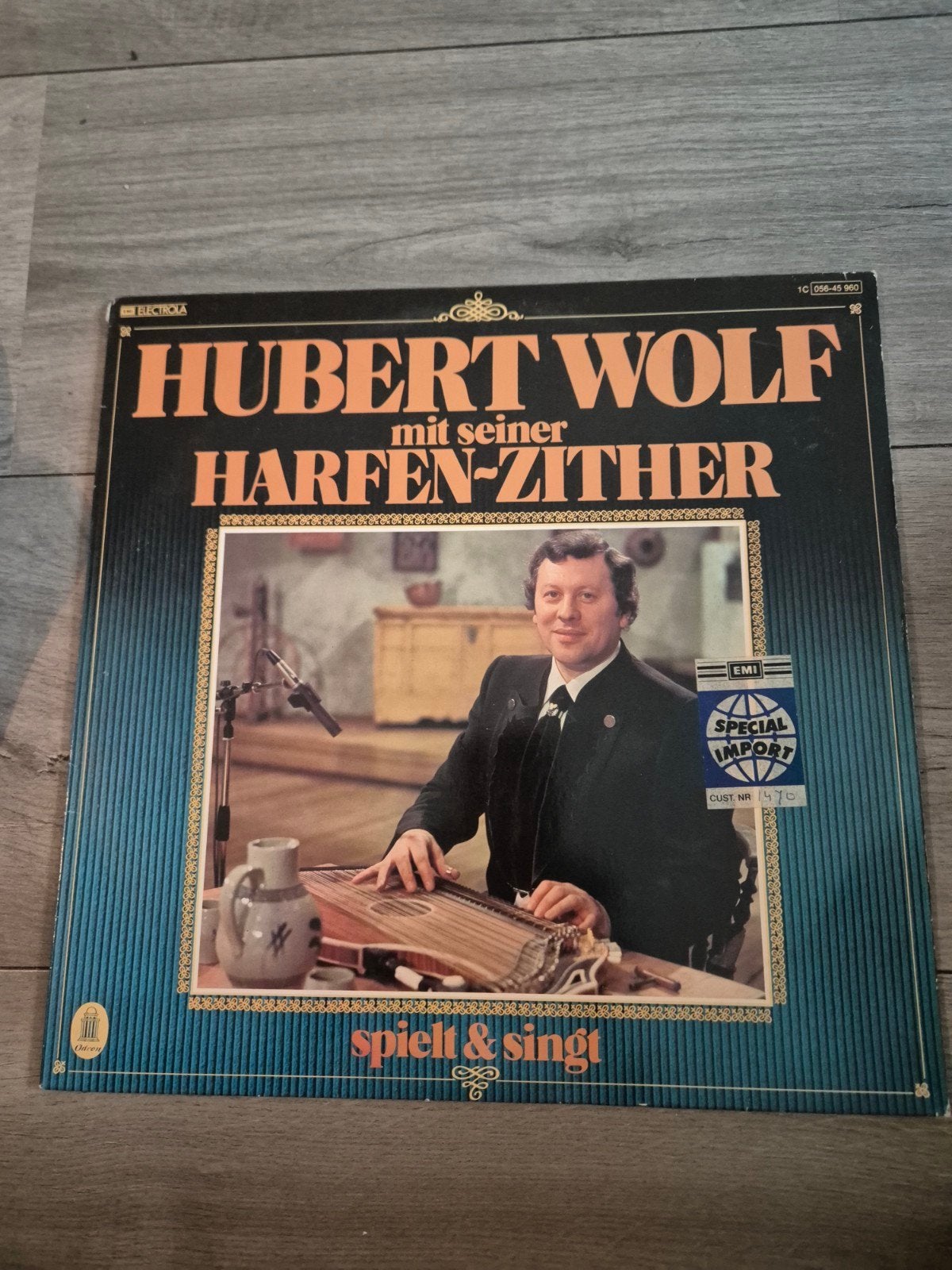 Hubert Wolf met zijn Harfen-Zither - Speelt & Zingt LP, Ophalen of Verzenden, Gebruikt, Album, Import