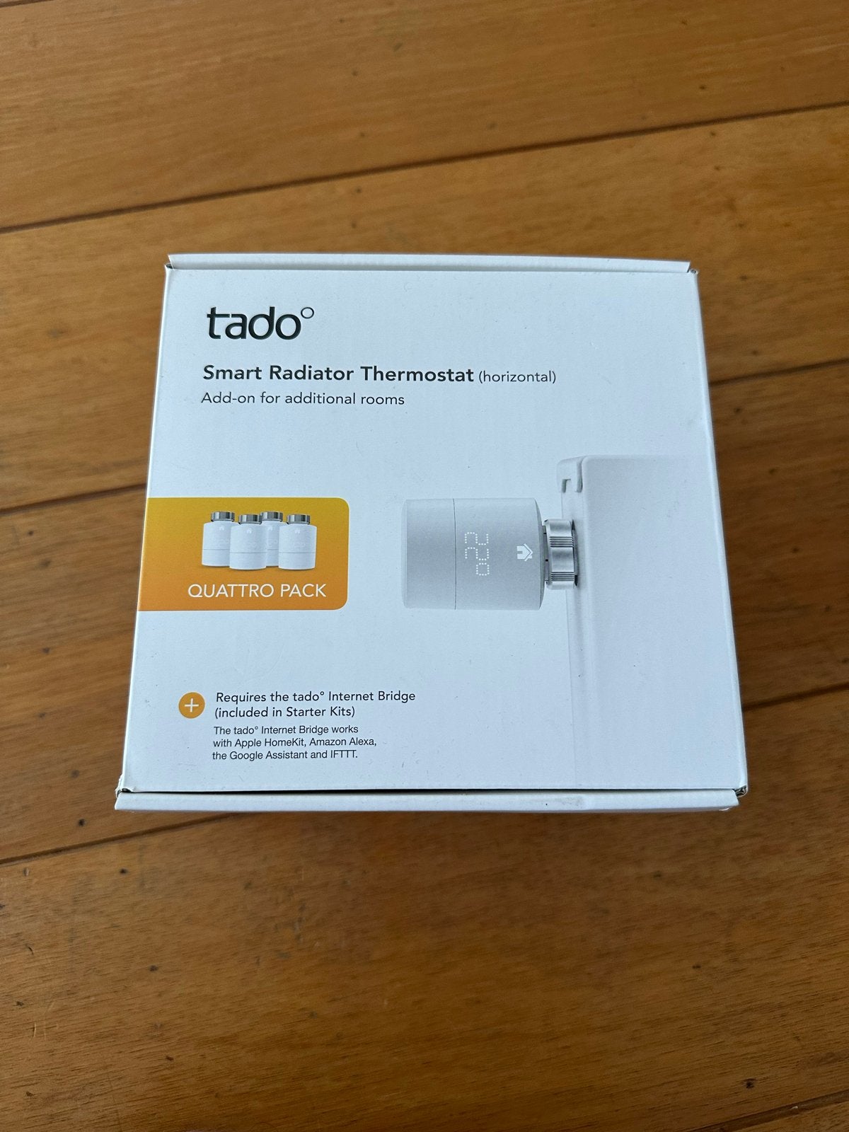 Tado Slimme Radiatorthermostaat (4x) - QUATTRO PACK, Ophalen of Verzenden, Slimme thermostaat, Nieuw