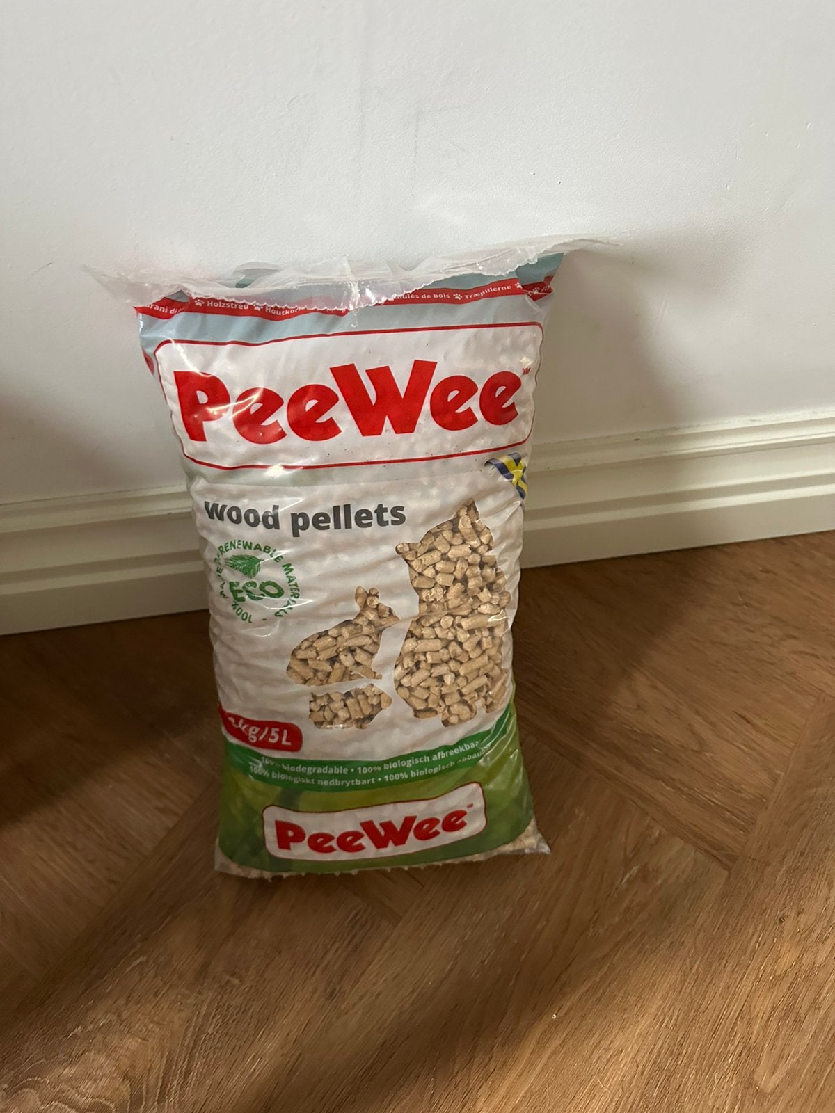 2x Peewee wood pallets 3kg, Ophalen, Kat