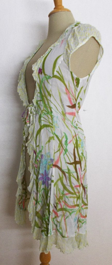 Fleurig tuniek/jurkje van Didi! M, Kleding | Dames, Blouses en Tunieken, Verzenden, Zo goed als nieuw, Maat 38/40 (M), Groen