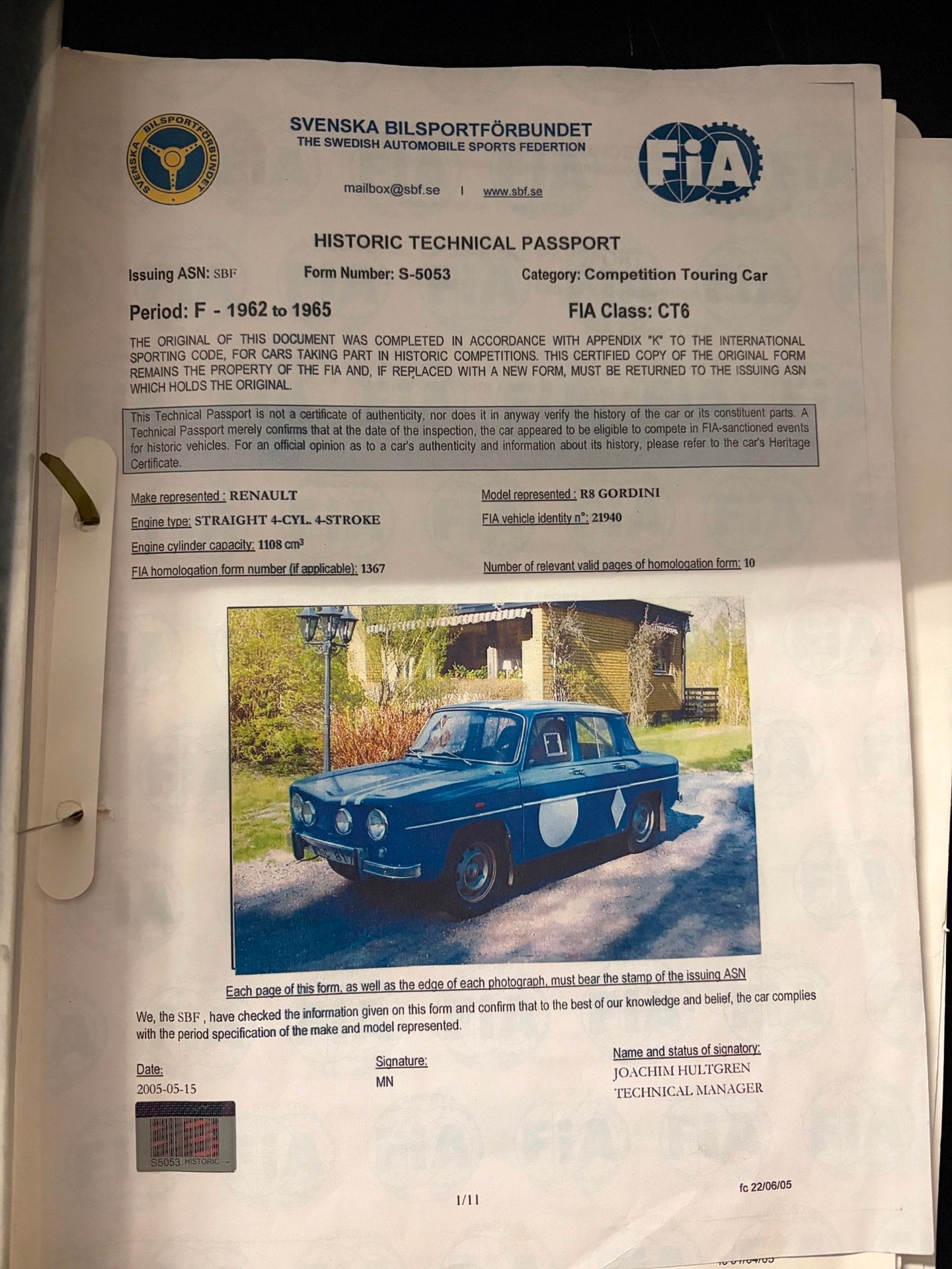 Renault 8 Gordini, Auto's, Achterwielaandrijving, Origineel Nederlands, Handgeschakeld, Sedan