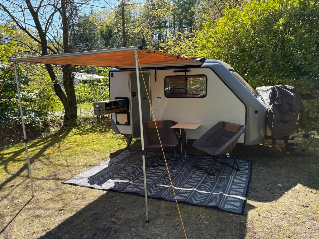 Eriba Eribelle (1987) - Compact. 500 kg. Wit kenteken, Caravans en Kamperen, Vast bed, Tot en met 2, Particulier, Schokbreker
