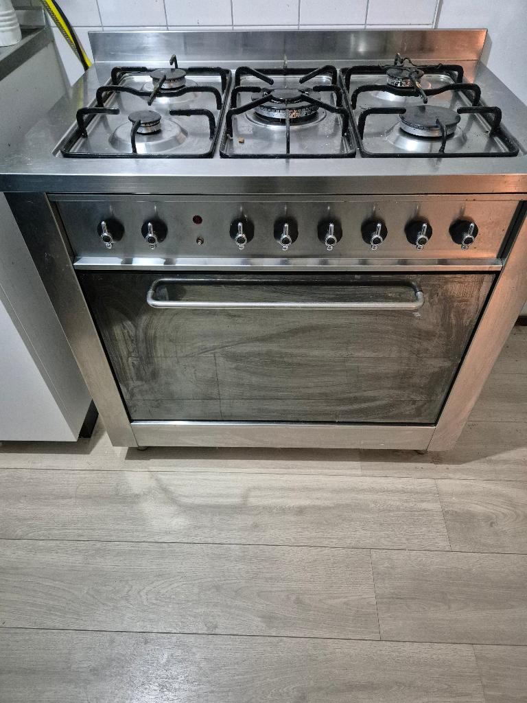 5 pit Gasfornuis, Witgoed en Apparatuur, Fornuizen, Ophalen, Gebruikt, 60 cm of meer, Gas