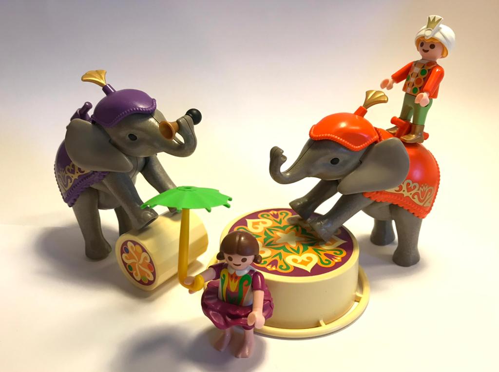 Playmobil olifanten circus set 4235 Compleet, Ophalen of Verzenden, Zo goed als nieuw, Complete set
