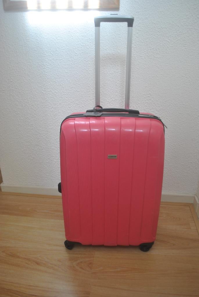 Koffer, roze, CarryOn, Gebruikt, Hard kunststof, 35 tot 45 cm, Wieltjes