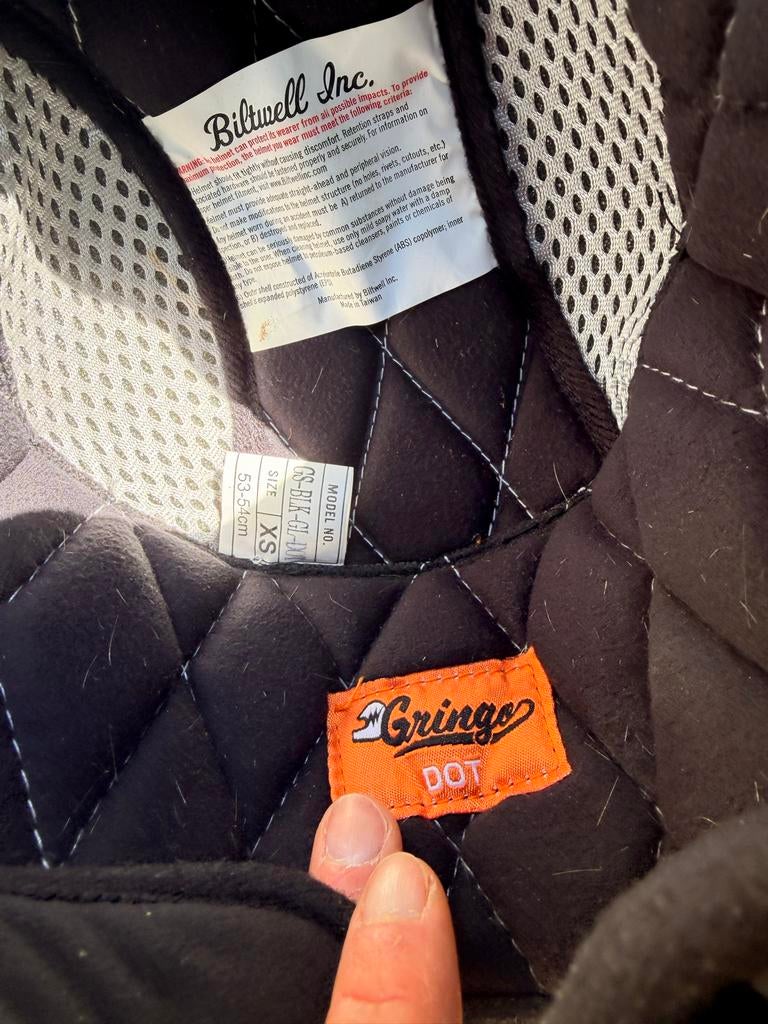 Biltwell Gringo S helm - Maat XS - Grijs, XS, Heren, Integraalhelm, Tweedehands