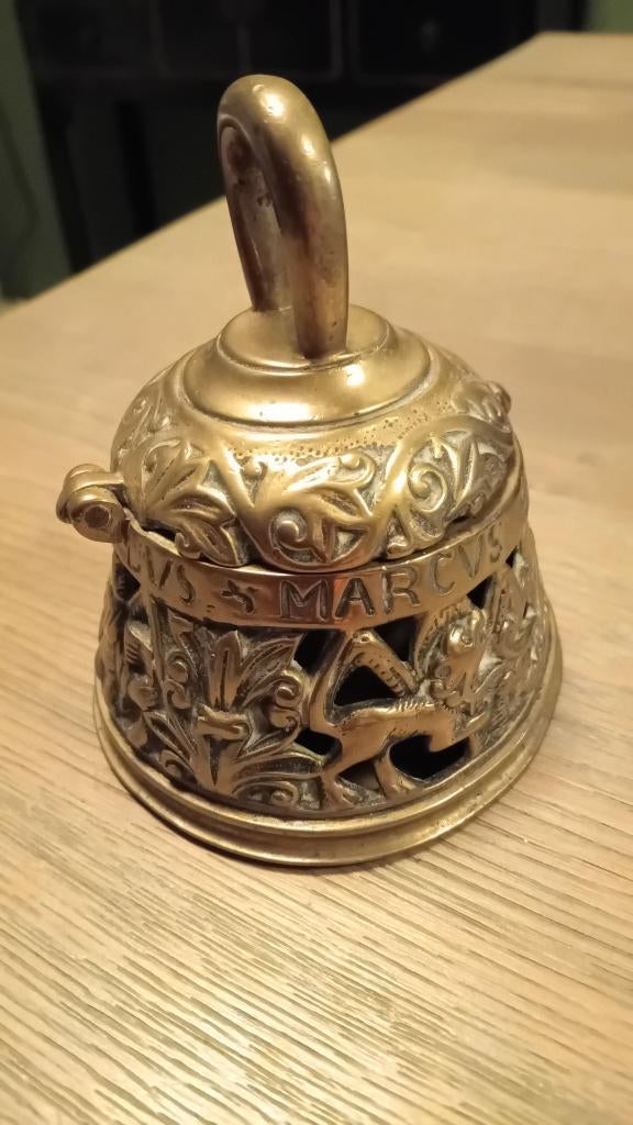 Antieke inktpot van koper, Ophalen of Verzenden, Koper