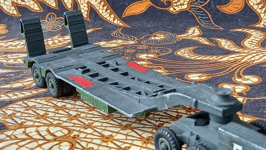 Oude militaria Dinky Toys 660 tank transporter 30,5 cm., Ophalen of Verzenden