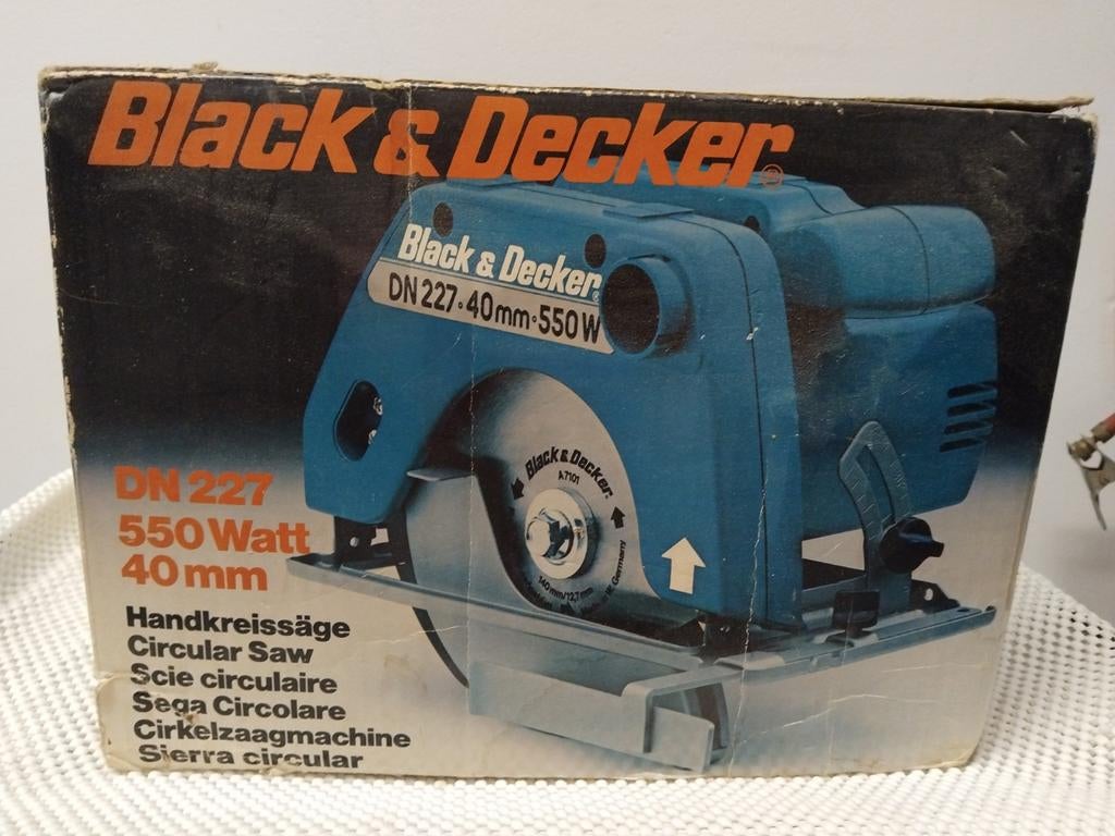 Black & Decker Cirkelzaag DN 227 - 550W Vintage, Ophalen, Gebruikt, Cirkelzaag, Black & Decker
