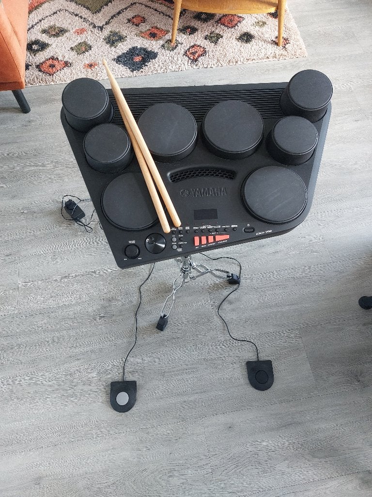 Yamaha DD-75 E-Drum Set inclusief Snare Standaard & Voeding, Ophalen, Zo goed als nieuw, Yamaha, Elektronisch