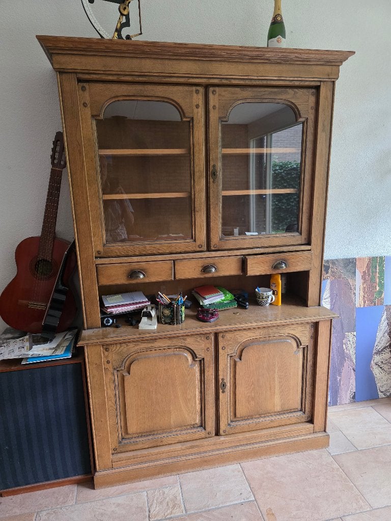 Eiken buffetkast, Huis en Inrichting, Ophalen, Gebruikt, 100 tot 150 cm, Eikenhout