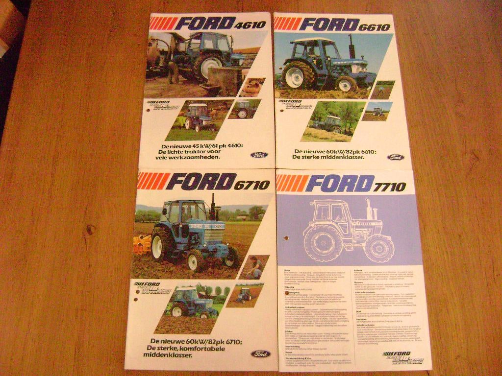 Ford 6610, 6710 en 7710 folders, Folder, Ophalen of Verzenden, Zo goed als nieuw, Ford Nederland N.V.