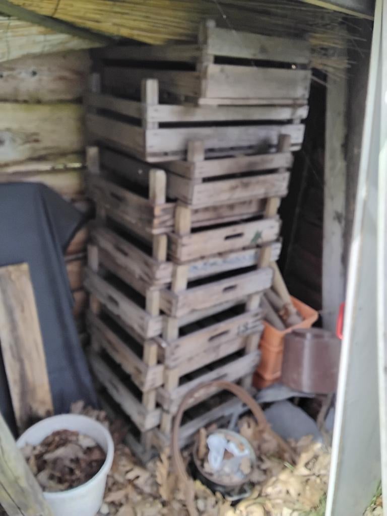 Aardappel fruit bakjes hout coop. Rolde, Ophalen, Huis en Inrichting