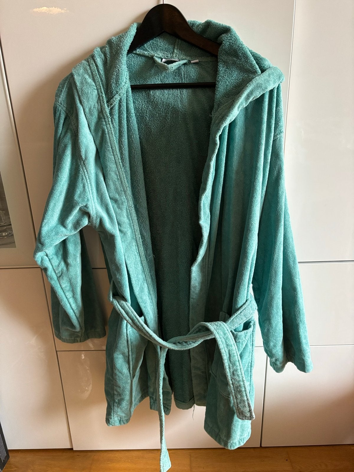 Turquoise Badjas/Ochtendjas - Sanadome L/XL, Ophalen of Verzenden, Zo goed als nieuw, Overige kleuren, Overige typen