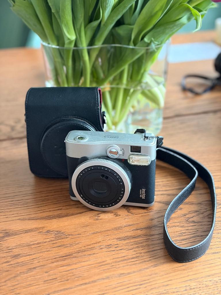 FUJIFILM Instax mini 90 Neo Classic Black, Ophalen, Zo goed als nieuw, Polaroid, Fuji