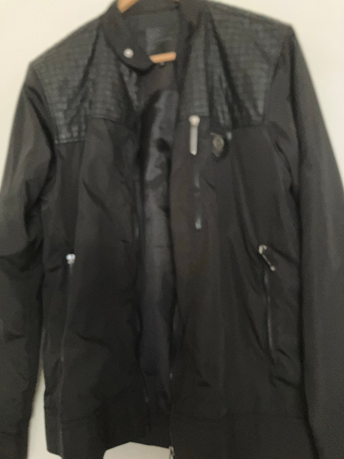 Philipp Plein Zwarte Jas Maat XL, Kleding | Heren, Ophalen of Verzenden, Zo goed als nieuw, Maat 56/58 (XL), Zwart
