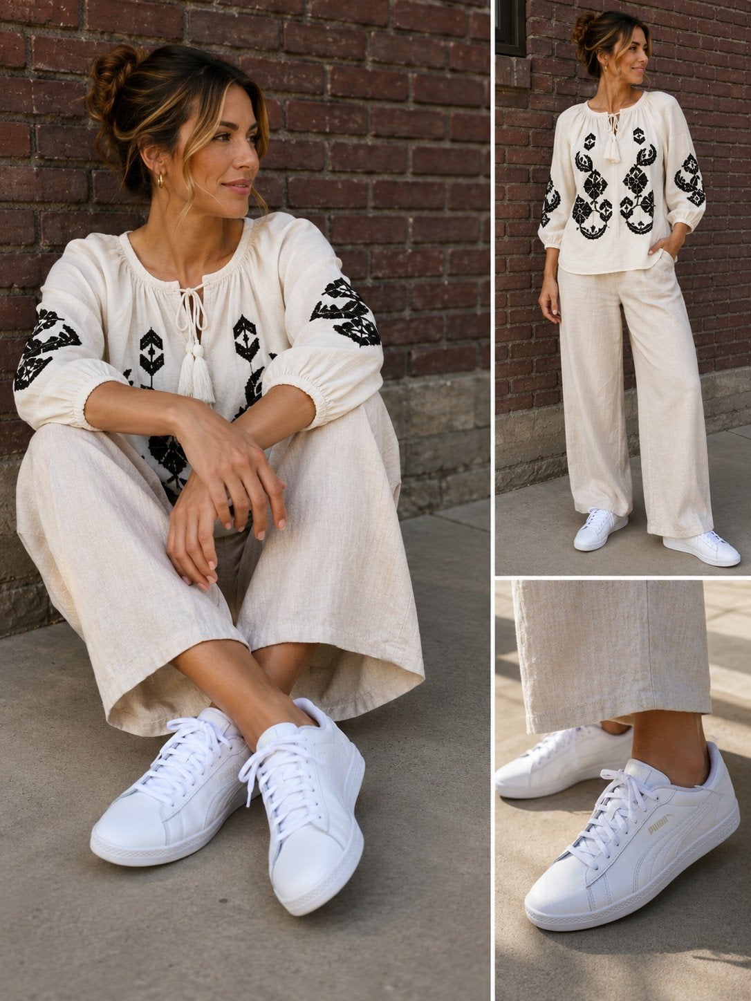 Puma Smash V2 Witte Sneakers – Maat 40, Puma, Wit, Ophalen of Verzenden, Sneakers of Gympen