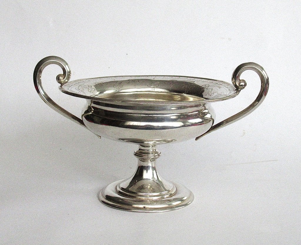 Antiek zilveren schaal JM van Kempen&Zonen, Voorschoten 1882, Ophalen of Verzenden, Zilver