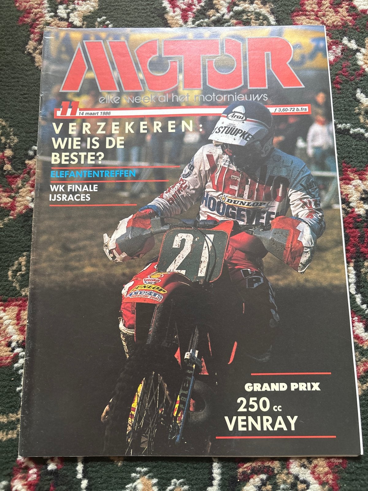 Motor Magazine - 14 maart 1986 - Grand Prix 250cc Venray, Ophalen of Verzenden, Gelezen, Algemeen