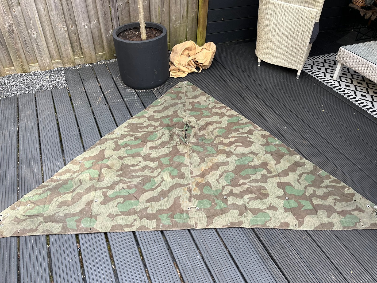 Duitse wo2 zeltbahn, Verzamelen, Militaria | Tweede Wereldoorlog, Ophalen of Verzenden, Landmacht, Duitsland, Overige typen