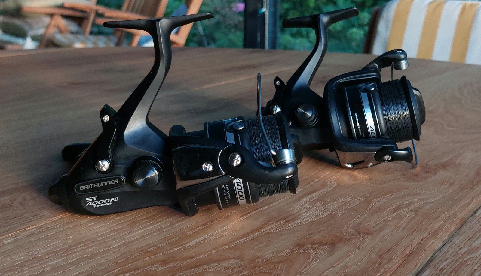 Shimano Baitrunner ST 4000 FB Vismolen, Ophalen, Zo goed als nieuw, Molen