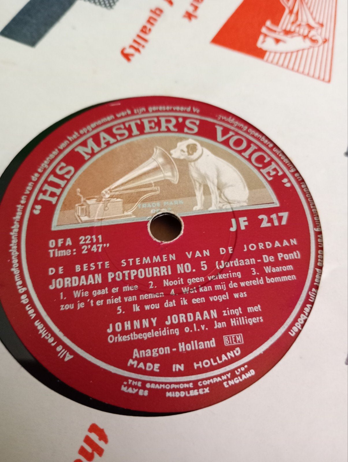 78 toeren platen,o.a hand in hand en koningvoetbalmars, Gebruikt, 10 inch, Pop, Ophalen of Verzenden