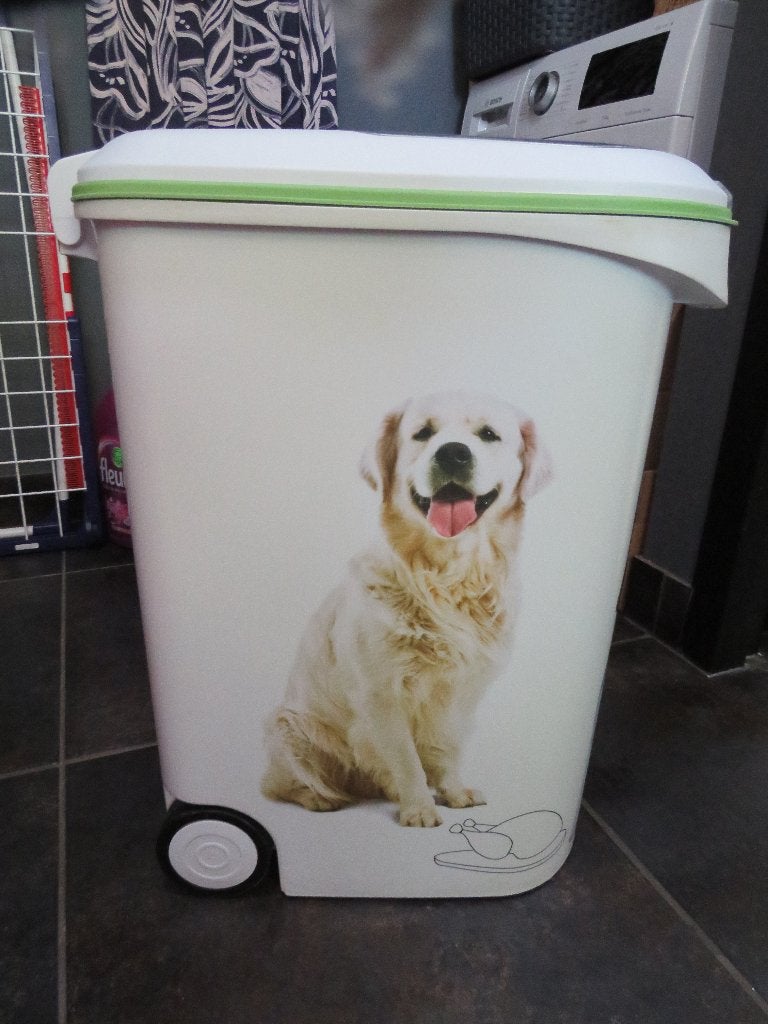 Curver Voerton Hond, opbergbox voor hondedroogvoer tot 15 kg, Dieren en Toebehoren, Ophalen, Hond
