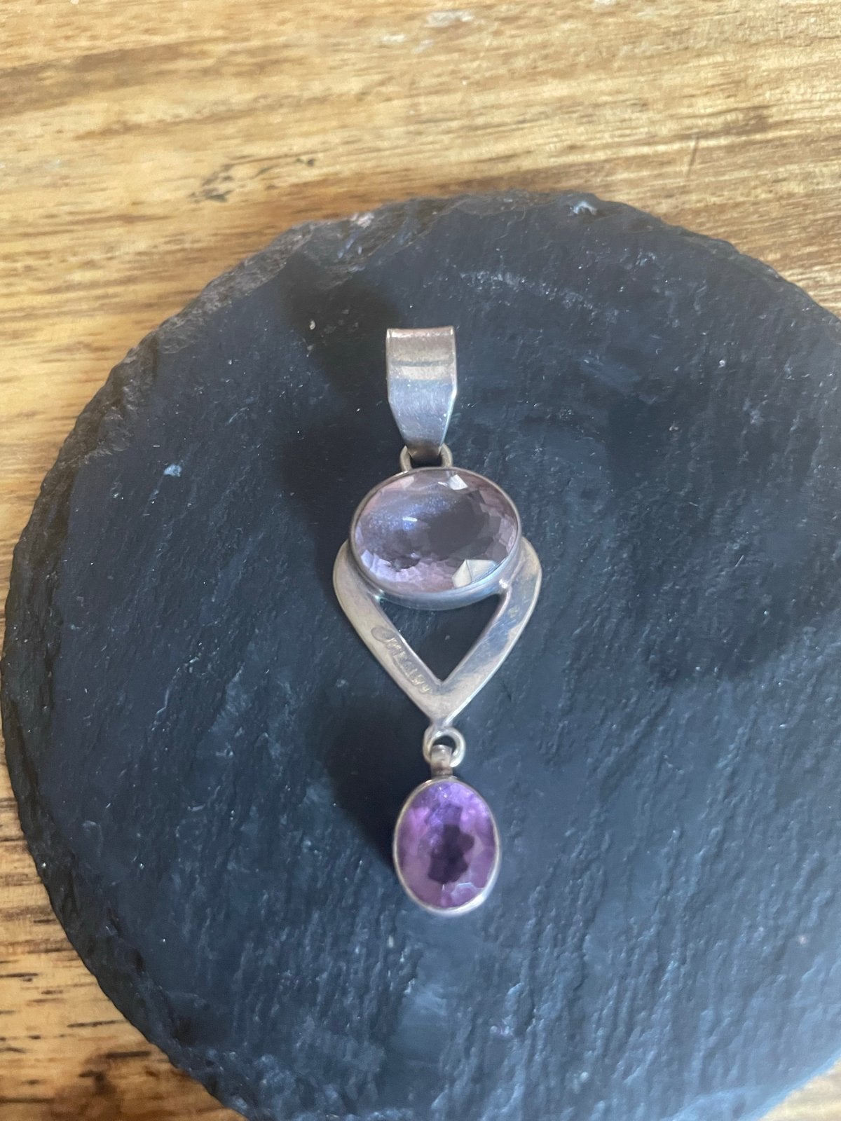 Zilveren Amethist Hanger - Elegante Edelsteen Sieraden, Sieraden, Tassen en Uiterlijk, Kettinghangers, Overige voorstellingen