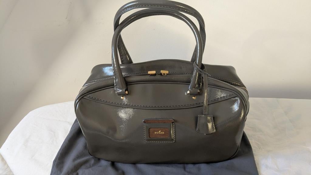 Hogan by Tod's Bowlingtas Leder Tas zgan orig., Ophalen of Verzenden, Zo goed als nieuw, 30 cm of meer, Minder dan 35 cm