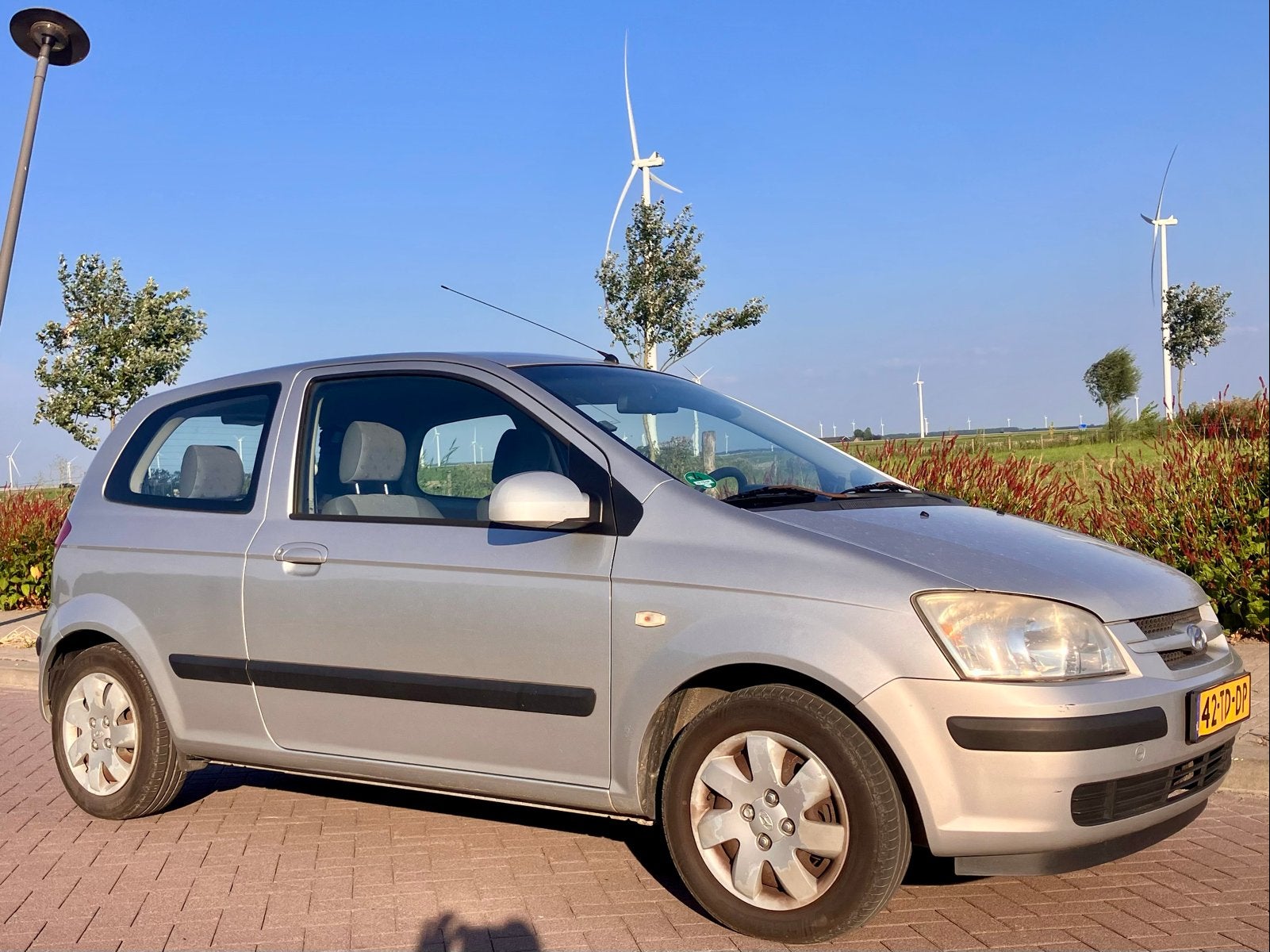 Hyundai Getz 1.3 3DRS 2006 Grijs, Auto's, Voorwielaandrijving, 450 kg, 40 €/maand, 4 cilinders