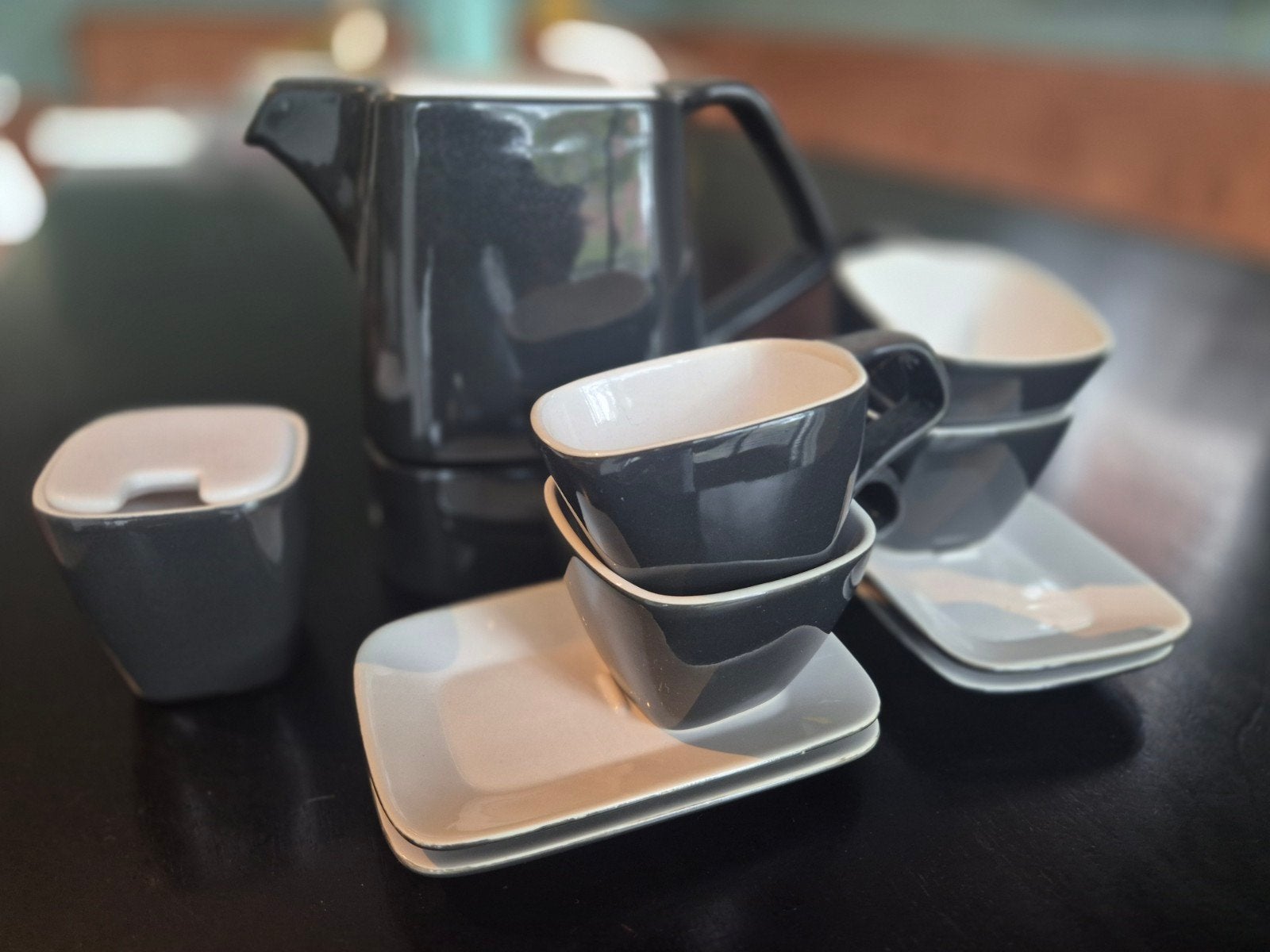 Bredemeijer Wing Servies - Koffie/Theepot met Kopjes, Ophalen, Zo goed als nieuw, Porselein, Overige stijlen