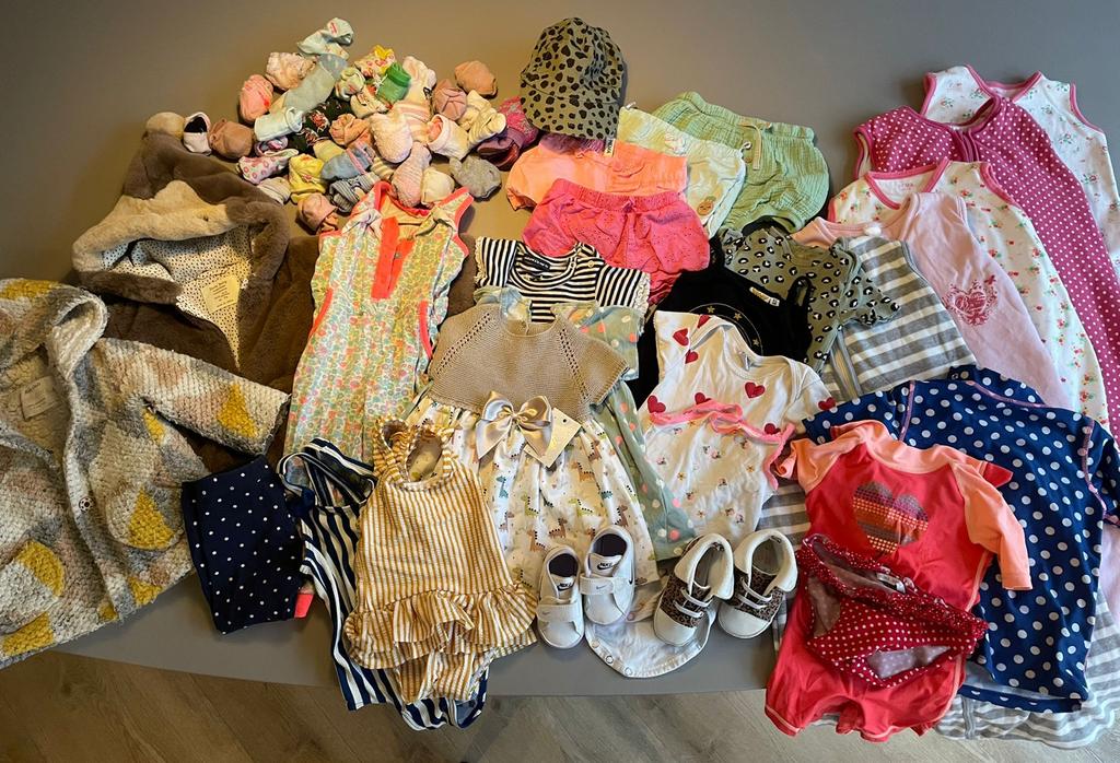 Baby kledingpakket meisjes maat 68-80, Ophalen of Verzenden, Zo goed als nieuw, Overige maten
