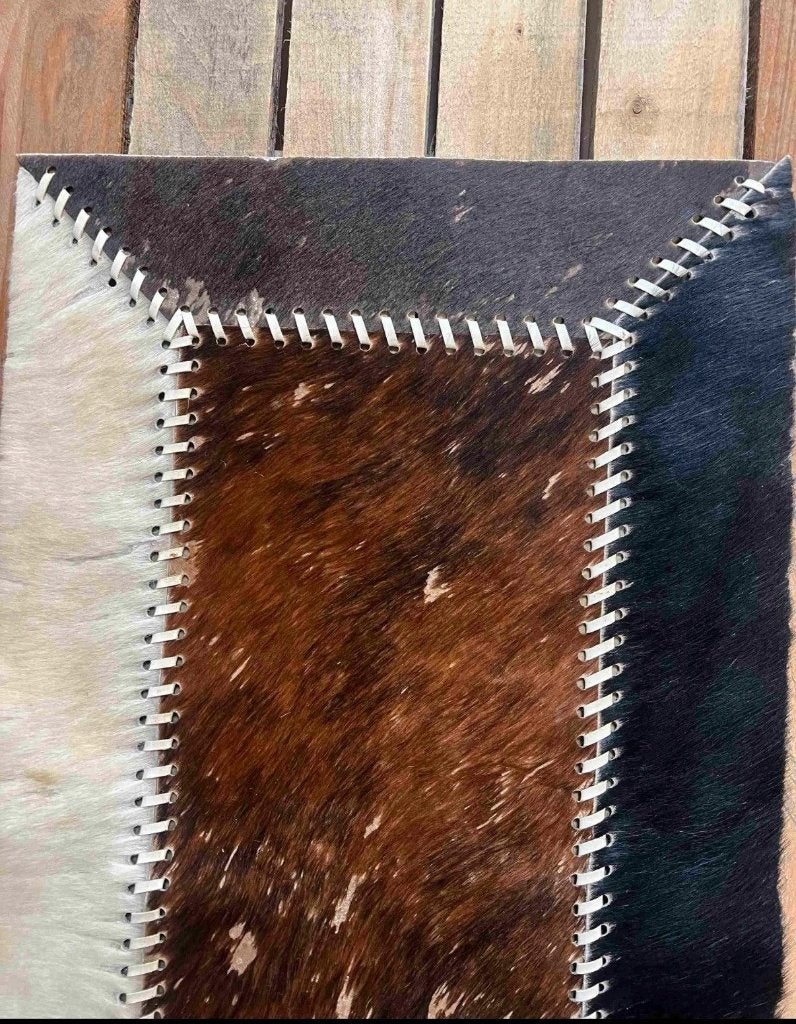 Patchwork koeienhuid tafelloper  59/36 cm, Bruin, Ophalen of Verzenden, Zo goed als nieuw, Mon Plaisir 19, Etten-Leur, Netherlands