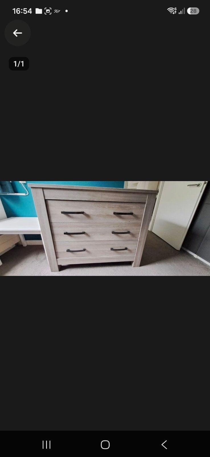 Nette commode en ledikant/juniorbed, Ophalen, Gebruikt, Jongetje of Meisje