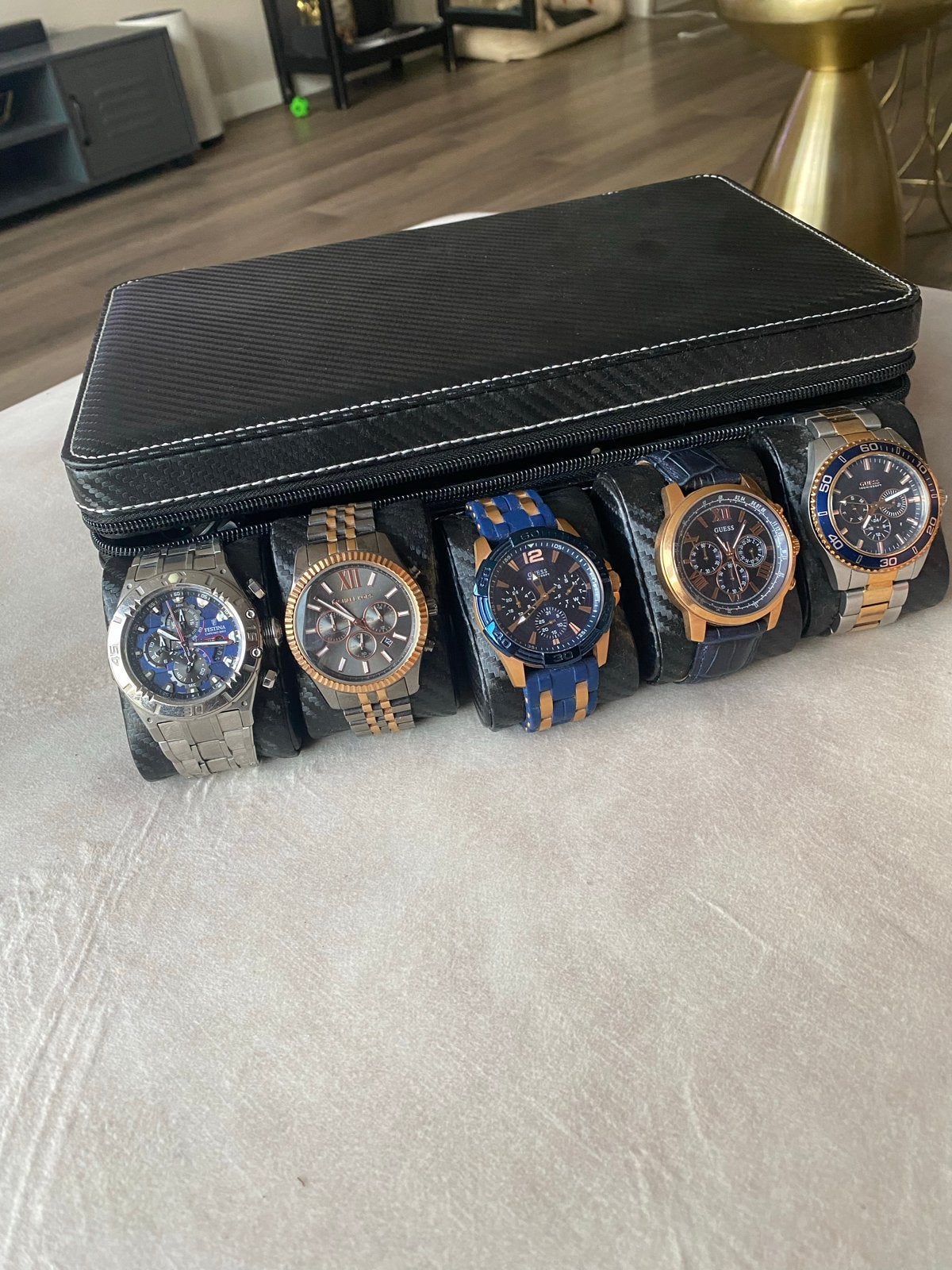 Guess, festina en Michael Kors heren horloges, Overige merken, Gebruikt, Staal, Polshorloge