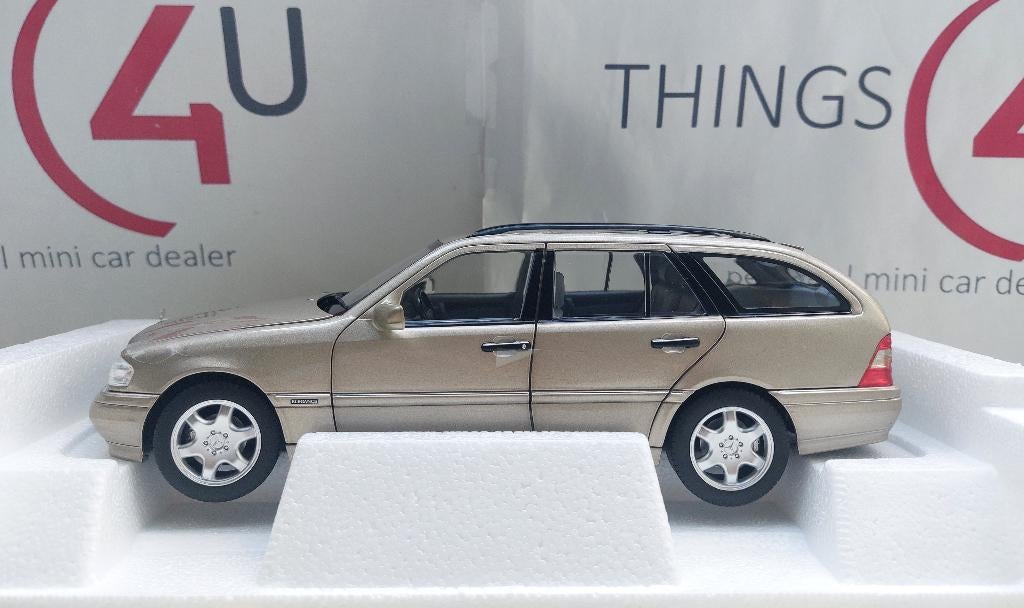 Norev 1:18 Mercedes C-Klasse T-Modell 1997 smoke silver, Hobby en Vrije tijd, Modelauto's | 1:18, Ophalen of Verzenden, Nieuw