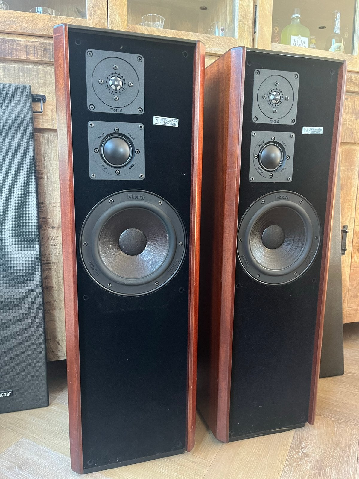 Klassieke Magnat MSP200 loudspeakers, Ophalen, Vloerstaande luidspreker, Gebruikt, 120 tot 150 watt