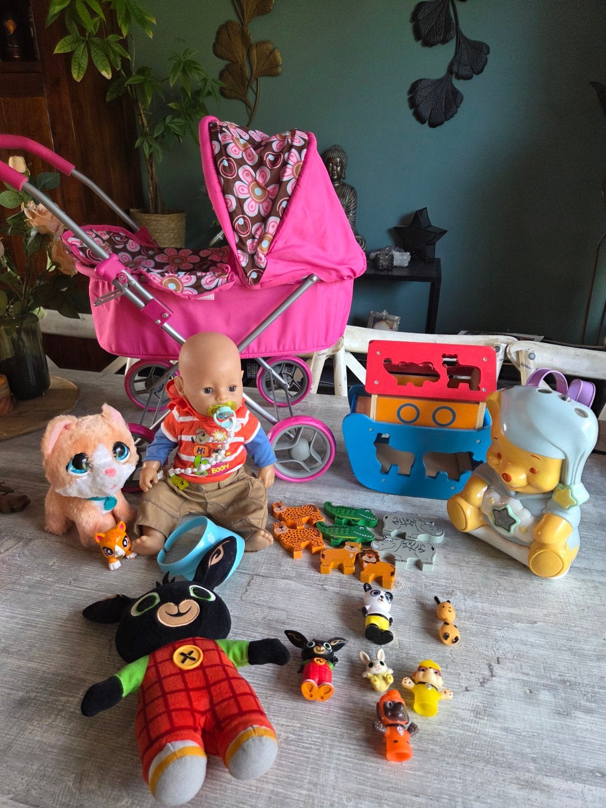 Grote speelgoedset: poppenwagen, Bing, Baby Born en meer!, Ophalen of Verzenden, Gebruikt, Jongen of Meisje