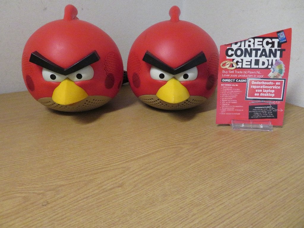 Angry Birds Speakers | Pawn Eindhoven, Audio, Tv en Foto, Luidsprekers, Gebruikt, Overige merken, AUX-ingang, Inclusief kabels