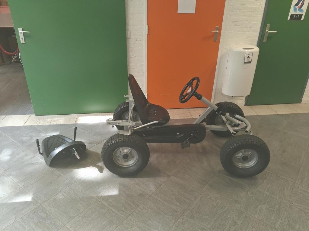 Mooie mamoet skelter zilvergrijs voor handige klusser, Ophalen, Gebruikt, Overige merken, Vrijloopautomaat