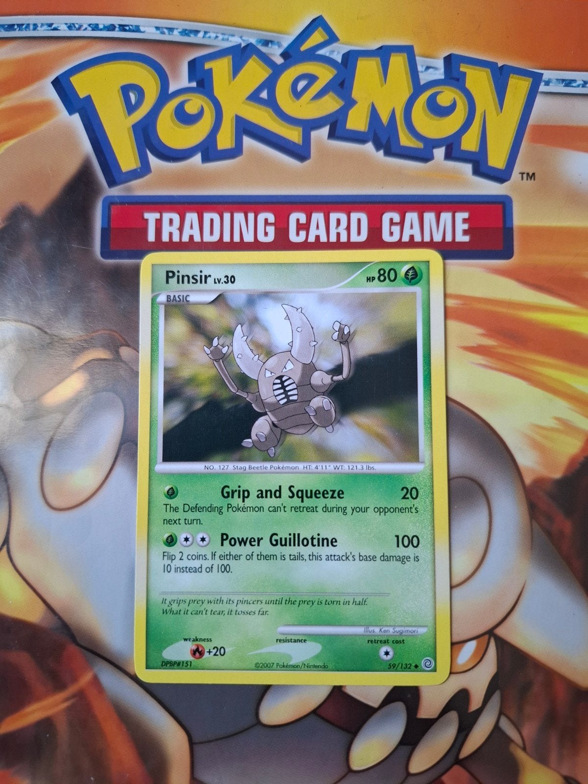 Pinsir 59/132 Diamond&Pearl Secret Wonders pokemon kaart, Ophalen of Verzenden, Gebruikt, Losse kaart