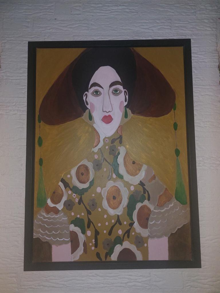 Schilderij met vrouw, Ophalen