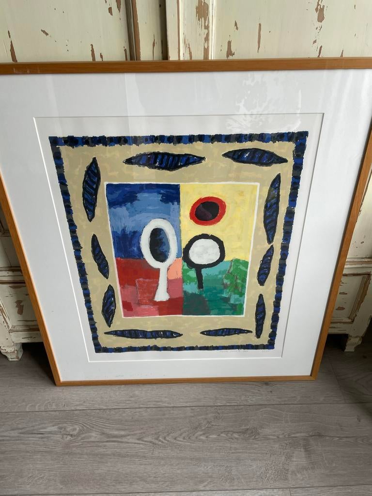 Harrie Gerritz - Boom op akker - Zeefdruk 70x90 cm, Antiek en Kunst, Kunst | Litho's en Zeefdrukken, Ophalen