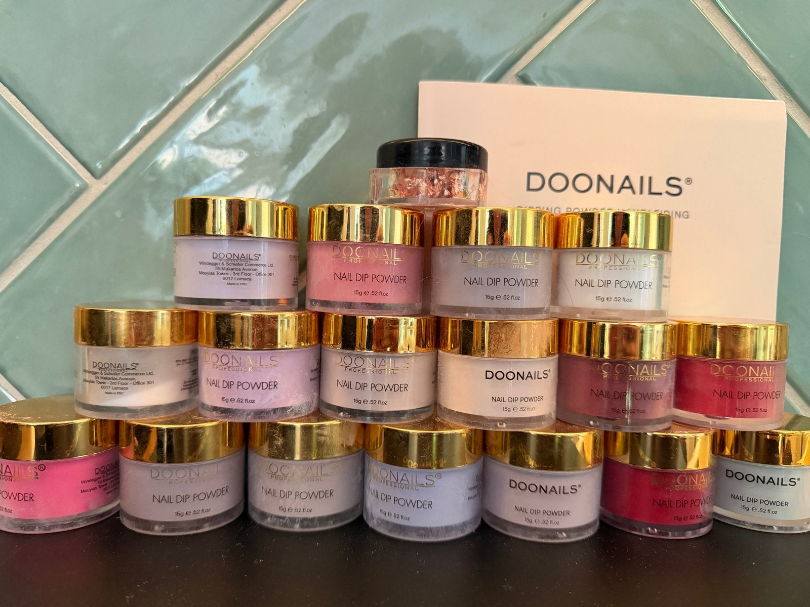 Doonails starter set met veel dipping powder in diverse kleu, Ophalen of Verzenden, Zo goed als nieuw, Overige typen