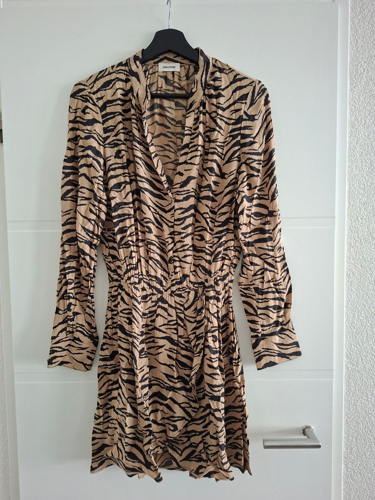 Zadig & Voltaire Rinka Tiger jurk   ~ maat S~, Zadig & Voltaire, Bruin, Nieuw, Ophalen of Verzenden