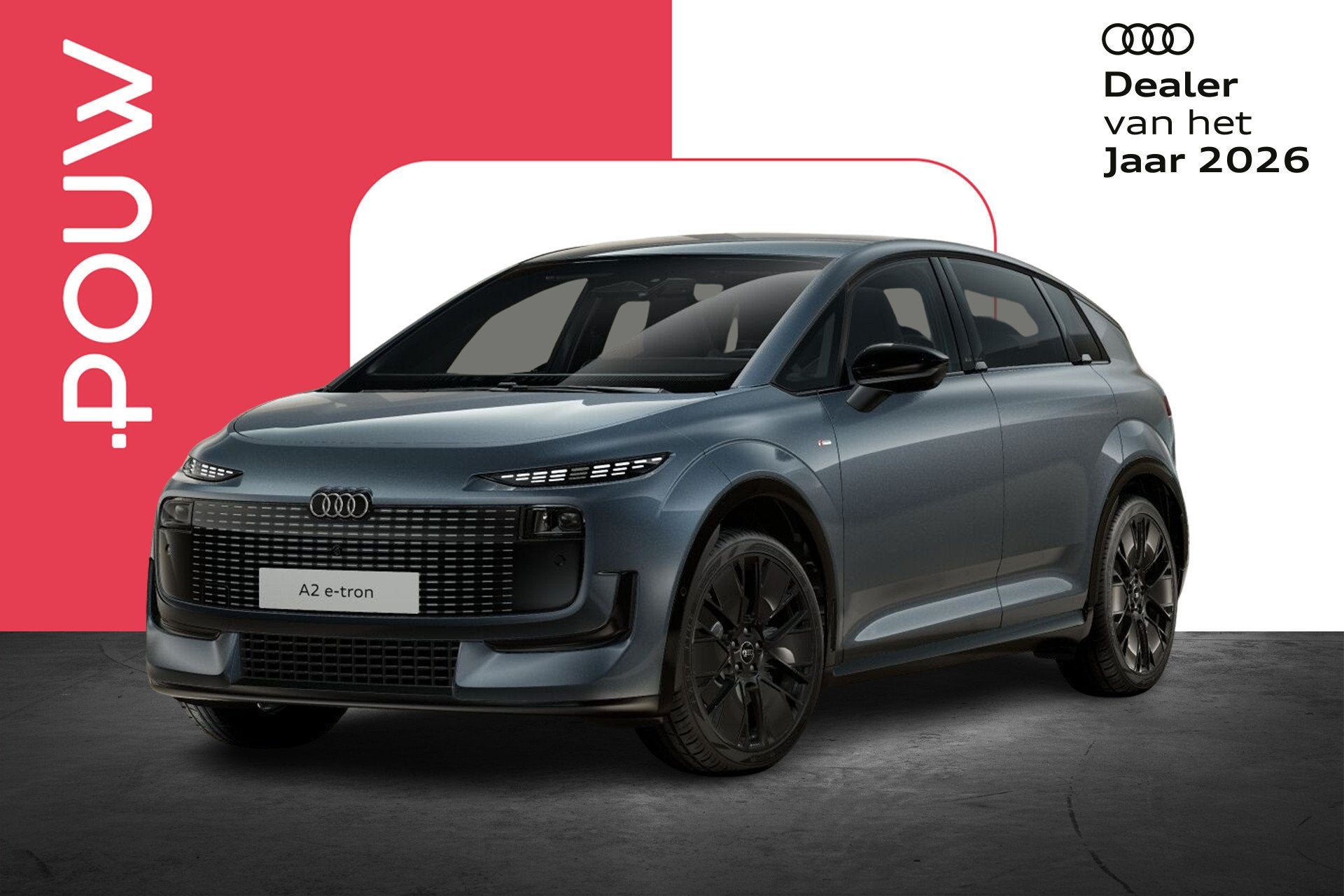 Audi A2 e-tron 190pk S Edition 61 kWh | Tech Plus | 20" Velg, Auto's, Automaat, 12 maanden, Achterwielaandrijving, Zwart