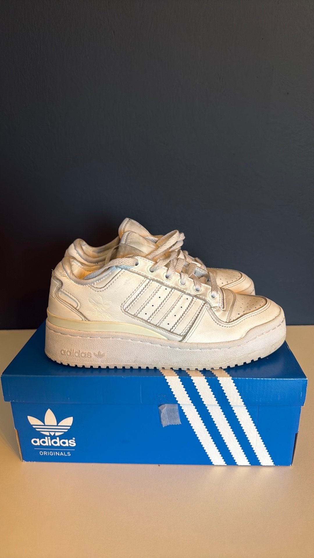 Adidas Forum Bold sneakers 36, Kleding | Dames, Verzenden, Wit, Sneakers of Gympen, Zo goed als nieuw